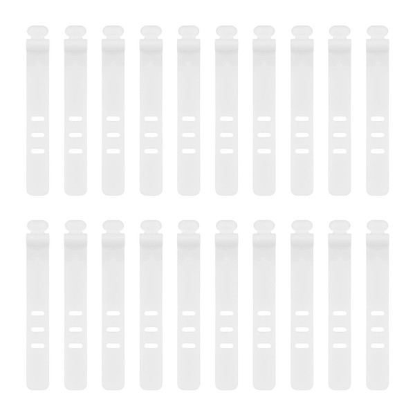 ATNEDCVH Creative Silicon Cable Straps, 20 Pcs Reusable Fastening Adjustable