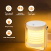 ALLOMN Folding Table Lamp, Multifunctional Folding Reading Light Portable Telescopic