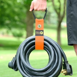 Easy-Carry Wrap-It Storage Straps - 22” (2-Pack) Blaze Orange – with Grommet