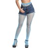 FANCAME Women’s Sparkly Fishnet Tights Shiny Mesh Pantyhose Rhinestone Fishnet