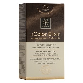 Apivita My Color Elixir No 7.13 Blonde Ash Gold (Hair Color Cream 50ml & Color Developer 75ml & Post Color Hair Cond 2x15ml)