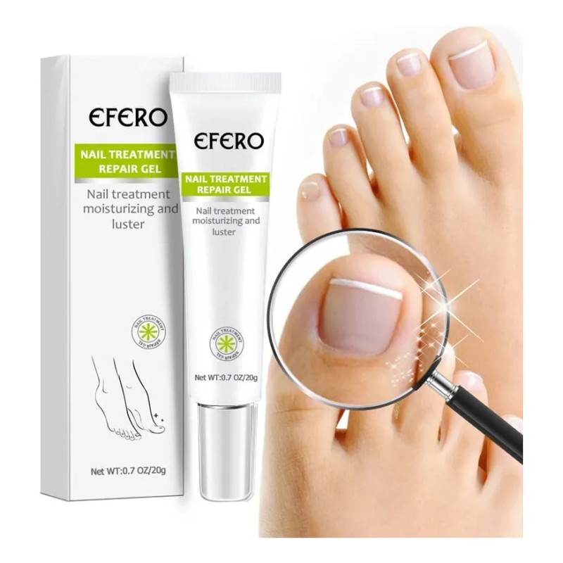 Gel Antihongo Tratamiento Reparador De Uñas Efero 2 Piezas
