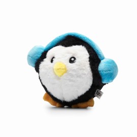 Flourish Pets 2 in 1 Multiple Layer Winter Dog Toy with Non-Toxic Reinforced Double Stitched Soft Fabric with Squeaky Ball, Multiple Layers for Your Dog to Enjoy (Penguin 3.5")