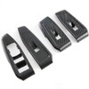 4PCS Carbon Fiber Style Car Window Controls Panel Glass Lift