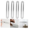 LALAFINA 4pcs Adjustable Stainless Steel Mending Plates for Furniture Heavy