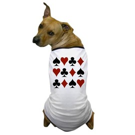 CafePress Playing Card Symbols Dog T Shirt Dog T-Shirt, Pet Clothing, Funny Dog Costume
