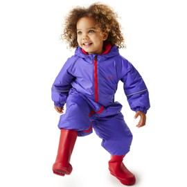 Regatta Kids Splosh III Waterproof Puddle Suit - Peony Purple - 2-3 Yrs