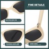 WOWSUN Cat Eye Sunglasses Womens Retro Narrow Trendy Polarized Sunglasses