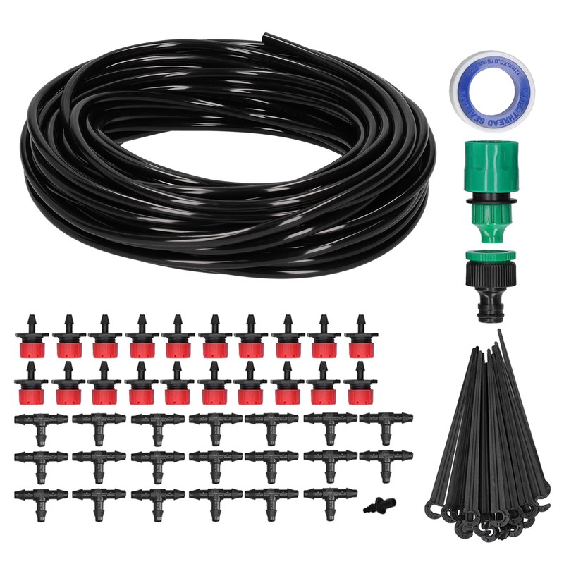 DIY Automatic Drip Irrigation Kit 20m Adjustable Nozzle Irrigation System