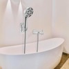 Tub Spout Diverter with Shower Hose Adapter Connection - Chrome