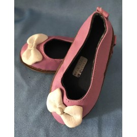 Set of custom made leather doll shoes and purse