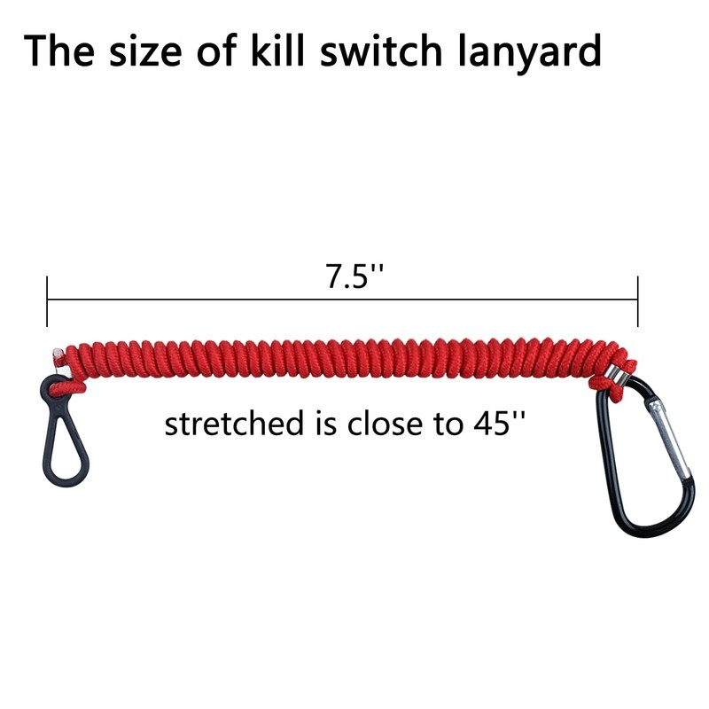 8M0092850 Boat Safety Kill Stop Switch Connector Lanyard Cord Compatible