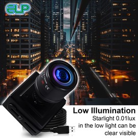 ELP USB Camera with Zoom Lens 2.8-12mm Manual Focus Webcam,1.3MP low Illumination Varifocal Web Camera 960P AR0130 4X Zoom Camera,Mini Variable Focus Computer Camera for Windows MAC Linux Raspberry Pi