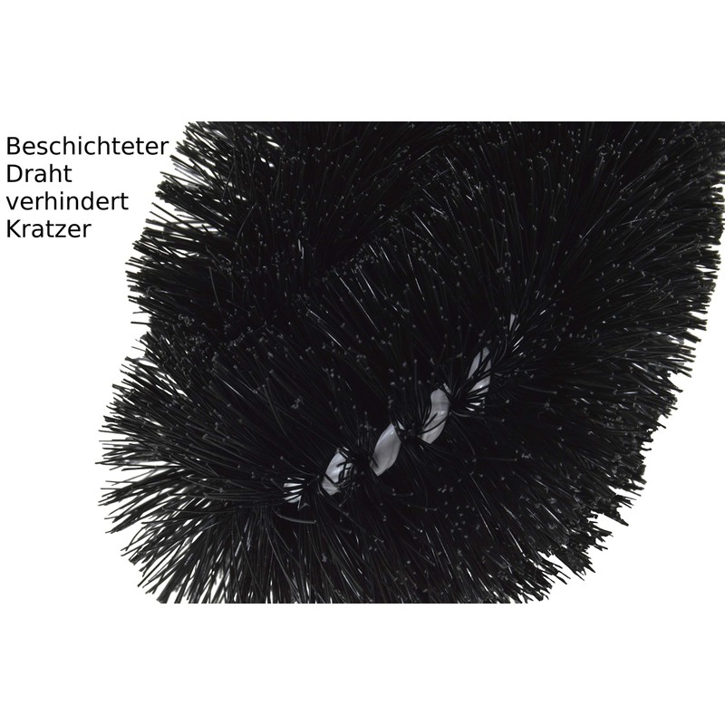 ADVANTUSE - Wheel Brush with Coated Wire to Prevent Scratches