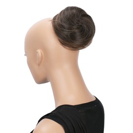 CAISHA Bun Hairpiece Ponytail Hepburn-Bun Scrunchie Updo Brown Mix DC4