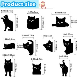 Marcadores magnéticos,marcadores página Libro Gato - Marcapáginas magnéticos para amantes de los libros, marcadores, para Estudiantes, Profesores, Escuela, hogar, Suministros Oficina, Amante (10)
