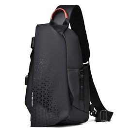 NIERBO Mochila Cruzada para Hombre y Mujer, Bolsa Impermeable para Raquetas de Bádminton, Mochila Ciclismo Mensajero Portátil y Antiincrustante