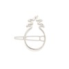 Pura Vida Silver Pineapple Hair Barrette - 100% Brass Base,