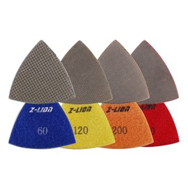 Z-Lion Diamond Triangular Sanding Pads for Oscillating Tools(4 Pcs/lot)