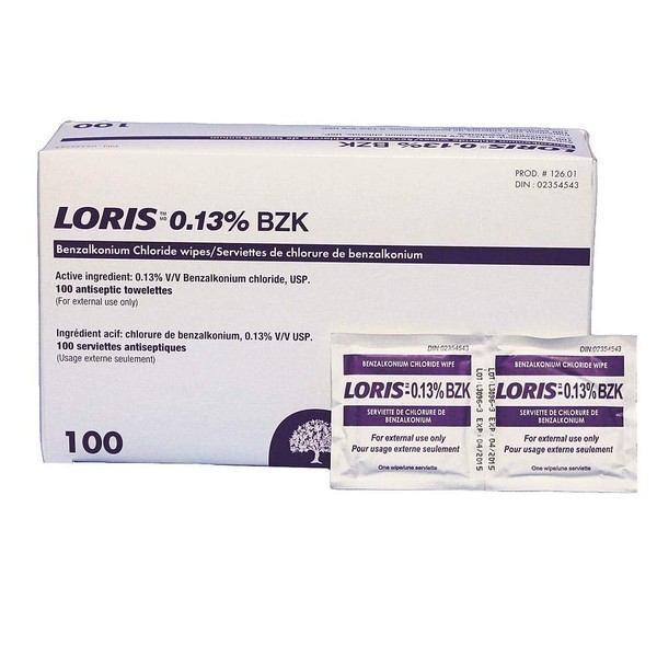 Loris BX/100 WIPE 0.13% BZK LORIS