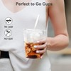 Dealusy 100 Pack - 16 oz Clear Plastic Cups with