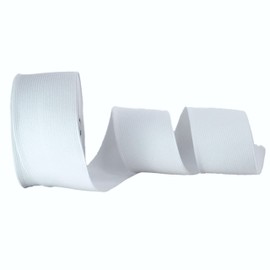 Trimz Elastic, White, 50mm x 10m