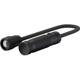 Goobay 66515 LED Torch Work Light Zoom 140 Ideal for Leisure, Sports, Camping, Fishing, Hunting and Roadside Assistance, Luminous Flux 140 Lumens, Light Range up to 70 m