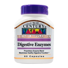 21st Century Digestive Enzymes, 60 Capsules