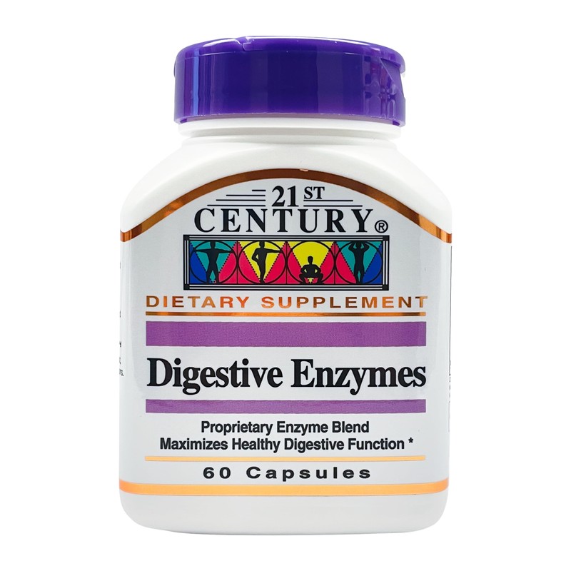 21st Century Digestive Enzymes, 60 Capsules