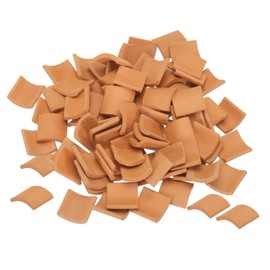 MECCANIXITY Miniature Roof Tiles Clay Model Roof Tiles Mini DIY Tiles Model Building Set for Model Building Dolls Pet Houses Garden Red Pack of 80 Scale 1:16