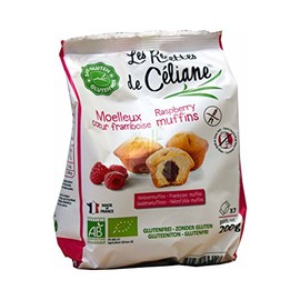 Celiane - Mini Raspberry Muffins Gluten Free Lactose Free - 200 g