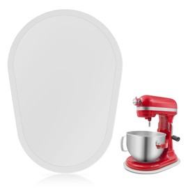 Bamboo Mixer Slider Compatible with Kitchen aid Bowl Lift 5-8 Qt Stand Mixer - Kitchen Countertop Storage Mover Sliding Caddy for Kitchen Aid 5-8 Qt Mixer (5-8 Qt - White)