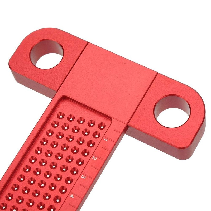T Type Square Ruler Woodworking Aluminum Alloy Scriber Measuring Carpentry