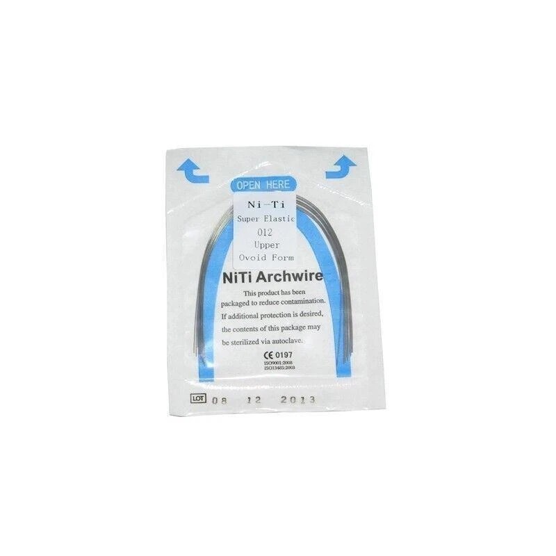 Dental Orthodontic Elastic NITI Arch Wires Rectangular Form 0.016*0.016 Upper