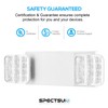 SPECTSUN Emergency Light White, Commercial Emergency Light with Battery Backup,