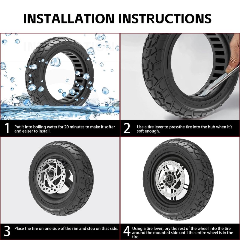 50/75-6.1 Off-road Solid Tire, 8 1/2 x2 Scooter tire, 8.5x2
