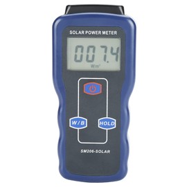 Digital Wm² / Btu Solar Power Meter, Solar Radiation Meter, for Meteorology Solar Energy Research