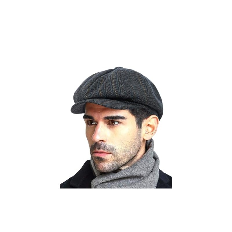 Fashion Men’s Classic Newsboy Gatsby Hat Blend Wool Vintage Flat