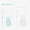 Navaris Gold Pineapple Table Lamp - Mini Lamp 13.8" Tall
