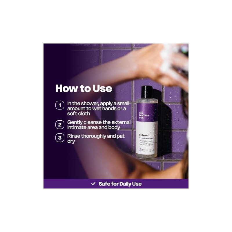 Her Fantasy Box Gel Ducha Equilibrante Refresh Solución Higiene Femenina
