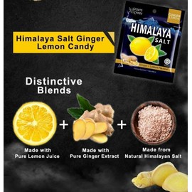 Big Foot Himalaya Salt Candy (Pack of 12) (Ginger Lemon)