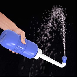 2PCS-Pack Portable Bidet 450ml Travel Bidets + Blue Backpacking Bidet,Peri Bottle for Postpartum and Perineal Care, Spray Bottle for Perineal Cleansing and Recovery