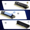 M.2 SSD Adapter PCIe x16 x8 x4 with Heatsink and