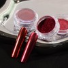 Red Metallic Chrome Powder, 2 Jars Red Style Oxblood Red