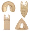 Vearter 4PCS Carbide Oscillating Tool Blade, Multitool Saw Blade Quick