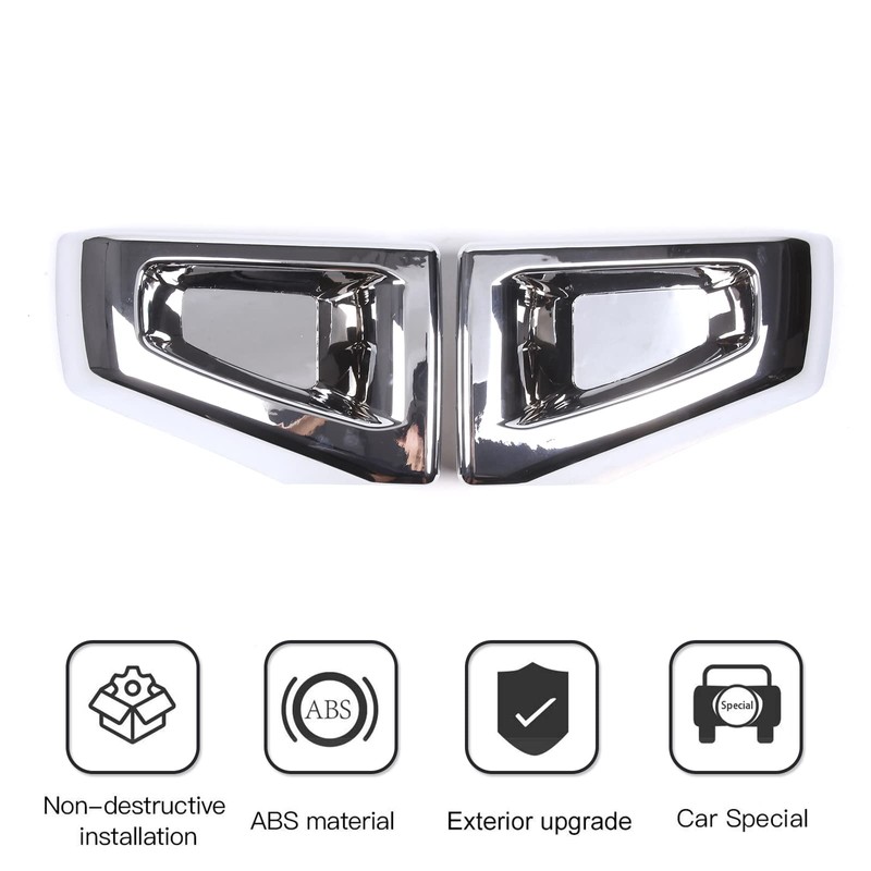 PIUGILH Replacement Front Bumper Corner Bezels Protective Frame Cover Decorative