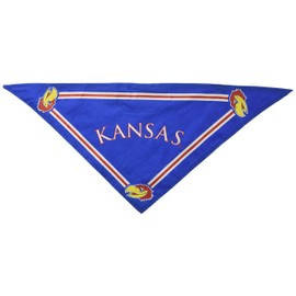 Collegiate Kansas Jayhawks Pet Bandana, Small - Dog Bandana must-have for Birthdays, Parties, Sports Games etc..