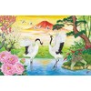 1000ピース ジグソーパズル 開運 夫婦鶴(50x75cm)