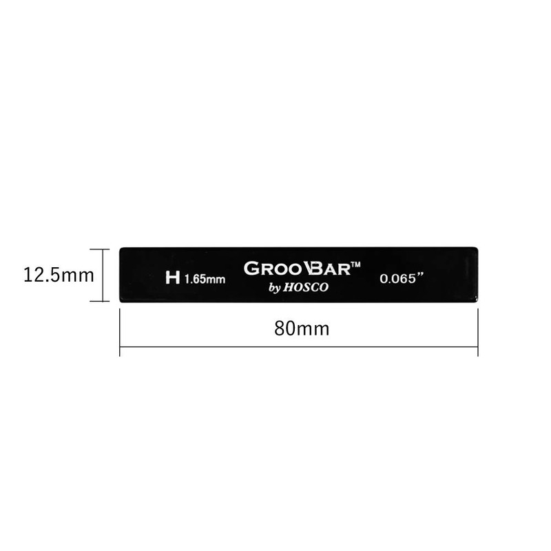 HOSCO Luthiers Tools GrooBar Nut Grooving Spacers for Guitar 4
