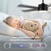 LOFIKEDI 52 Inch Modern Ceiling Fan with Light, 5 Blades,